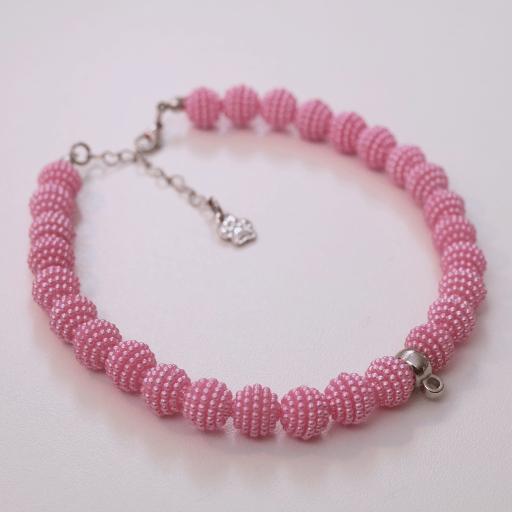 Coleira Glamour Pet - Rosa