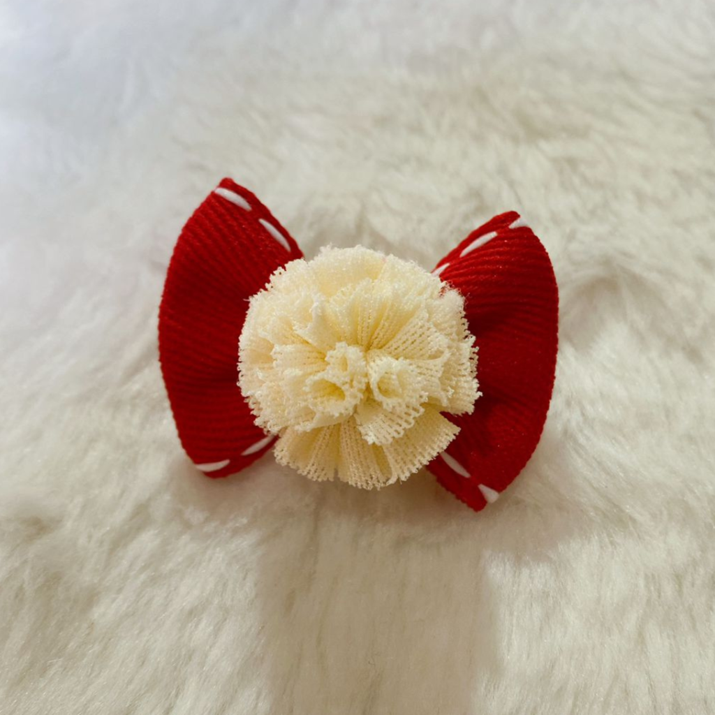 Laço Amora Jeans - Vermelho