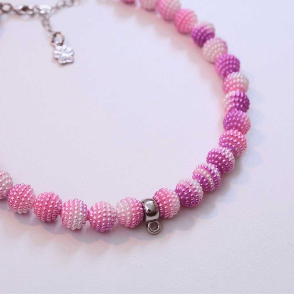 Coleira Glamour Pet - Rosa e Roxo