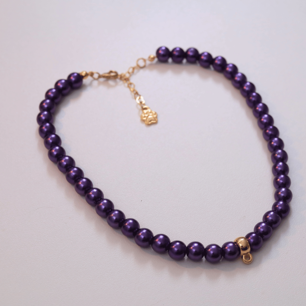 Coleira Charm - Roxa