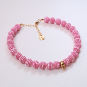 Coleira Glamour Pet - Rosa
