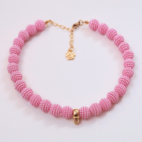 Coleira Glamour Pet - Rosa