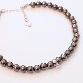 Coleira Charm - Preta Brilhante