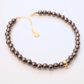 Coleira Charm - Preta Brilhante